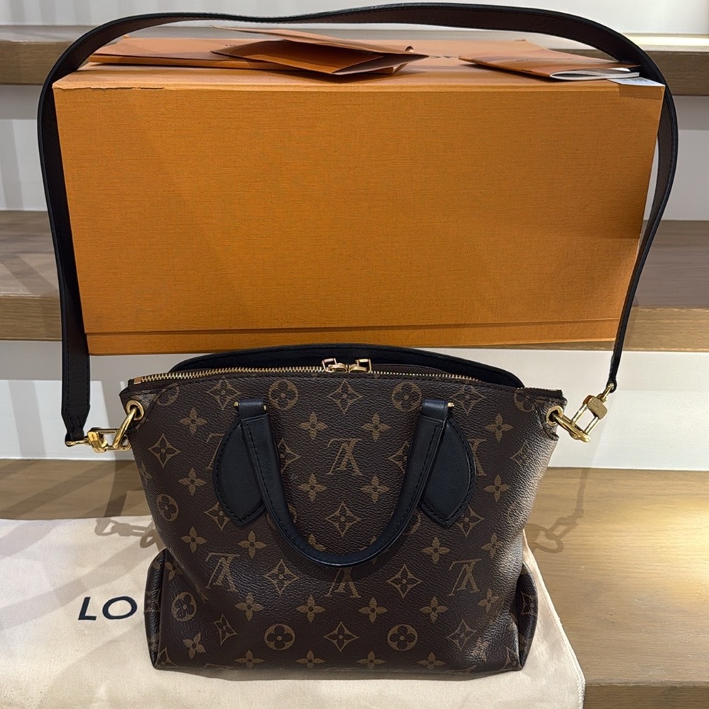 Louis Vuitton Flower Zipped Tote PM Monogram Noir Full Set Exceptional Condition - Picture 11 of 16